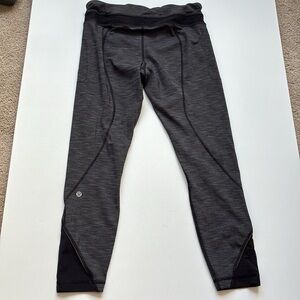 Gray and Black Lululemon Leggings size 6